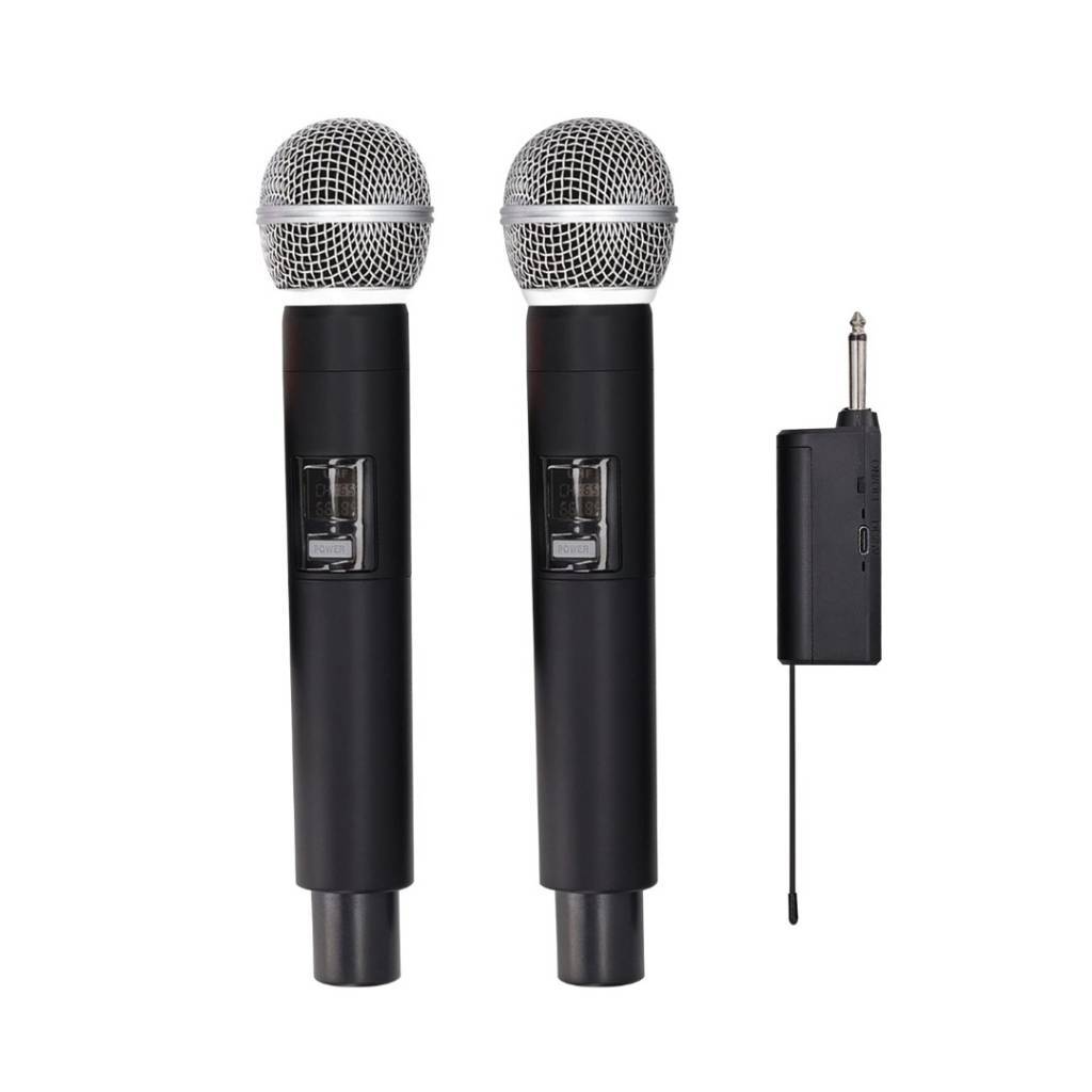 KIT DE 2 MICROFONOS INALÁMBRICOS